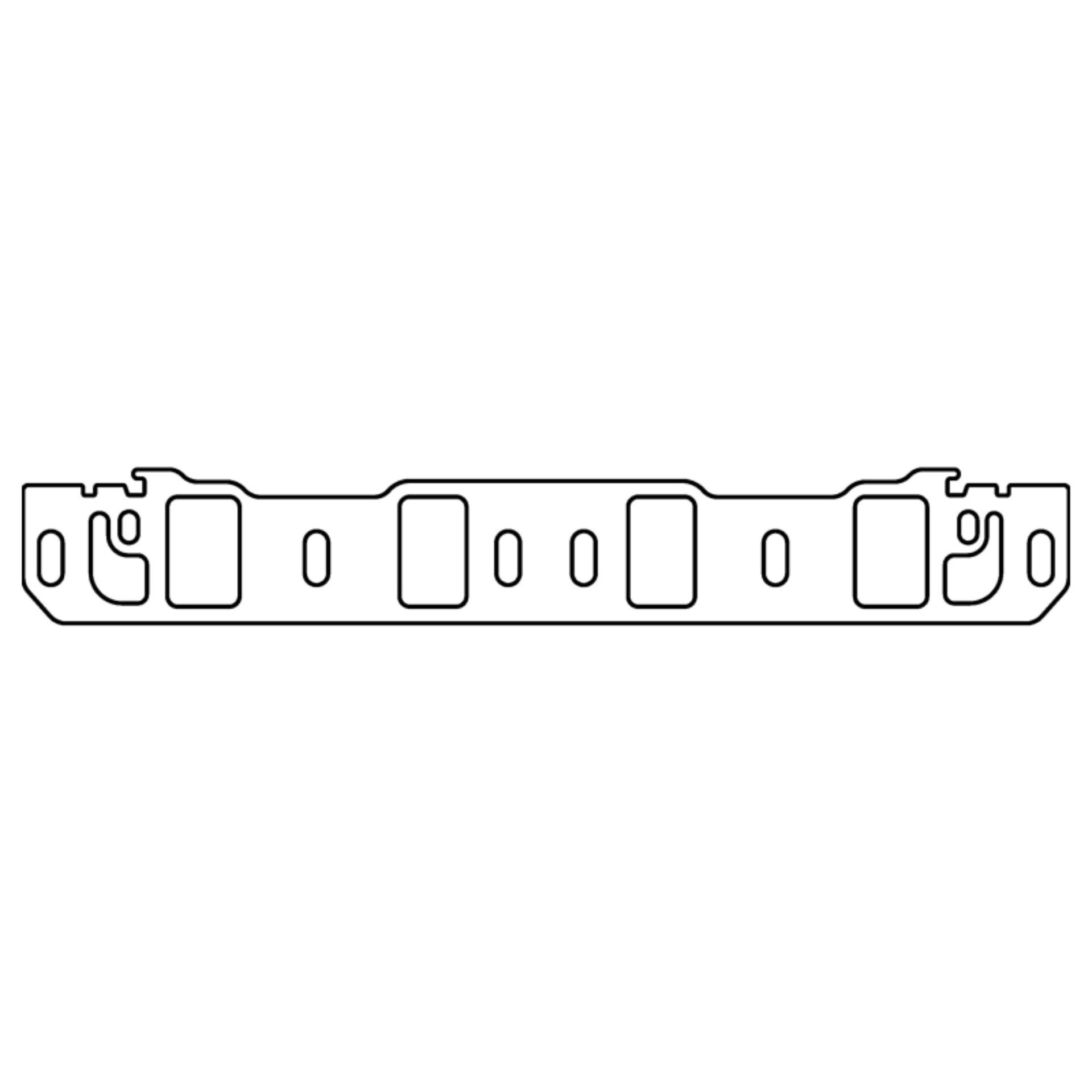 Picture of Cometic Ford Windsor .060in Fiber Intake Manifold Gasket Set - 2.100in x 1.280in Port