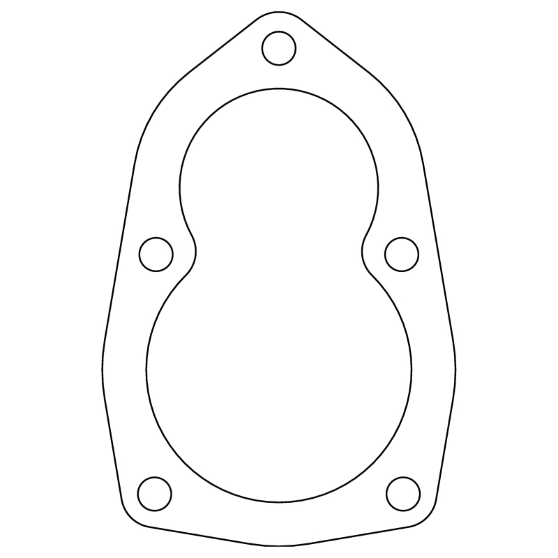 Picture of Cometic Ford 8BA/8CM Flathead V8 .031in Fiber Oil Pump Drive Cover Gasket - 1948-1953