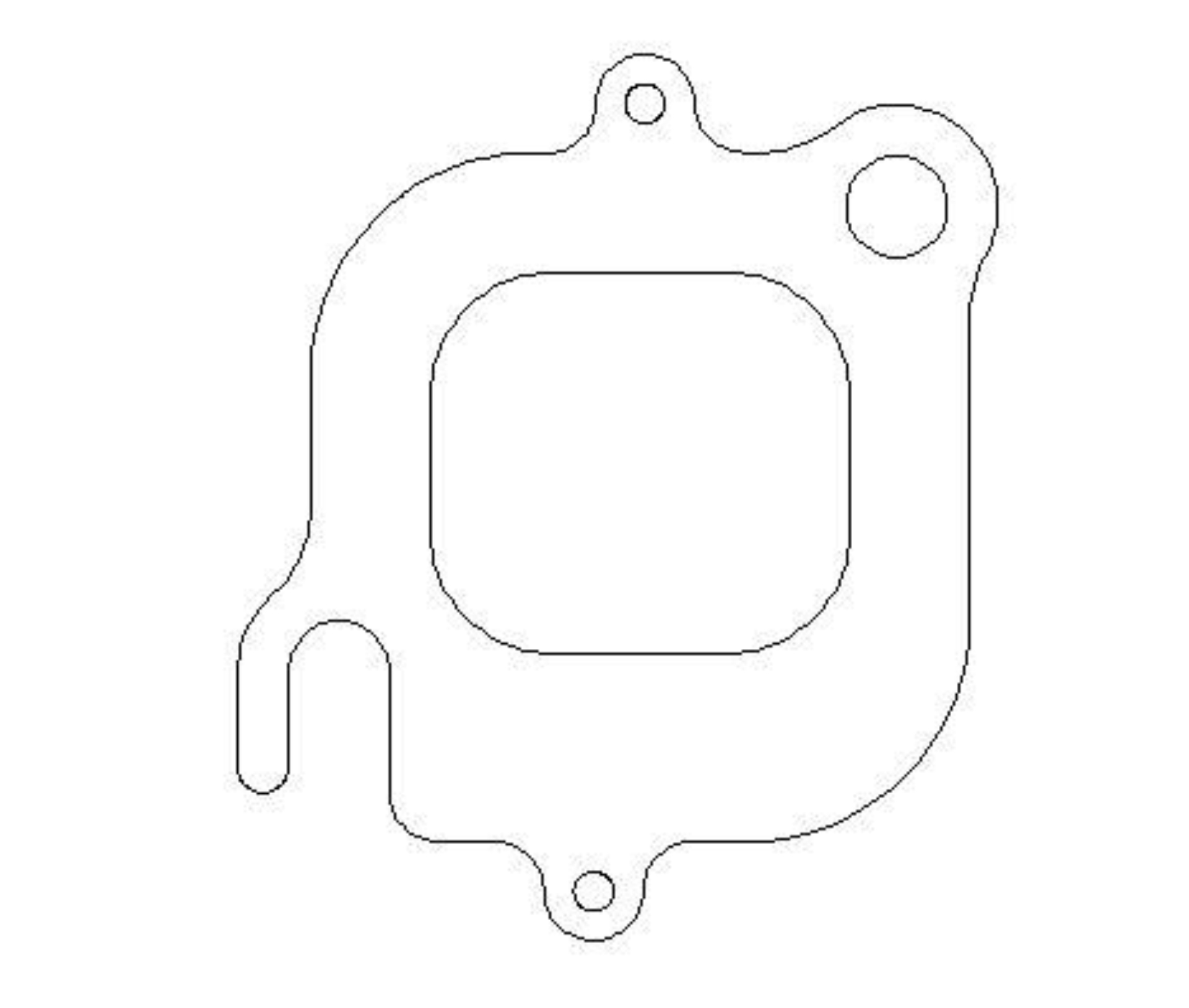 Picture of Cometic Ford SVO V8 .040in MLS Exhaust Manifold Gasket Set - 1.545in x1.700in Ports