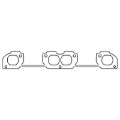 Picture of Cometic Chrysler W7/W8/W9 Head V8 .042in ArmorCore Exhaust Manifold Gasket Set
