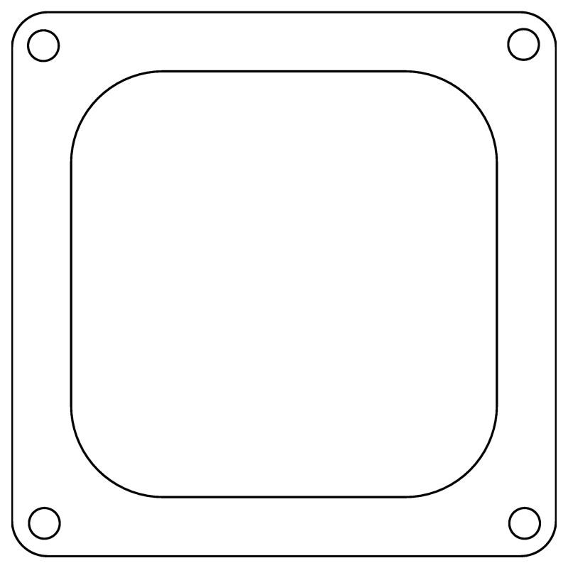 Picture of Cometic Holley 4500 Dominator .047in Fiber Carburetor Gasket - 4.775in x 4.775in - Open Plenum