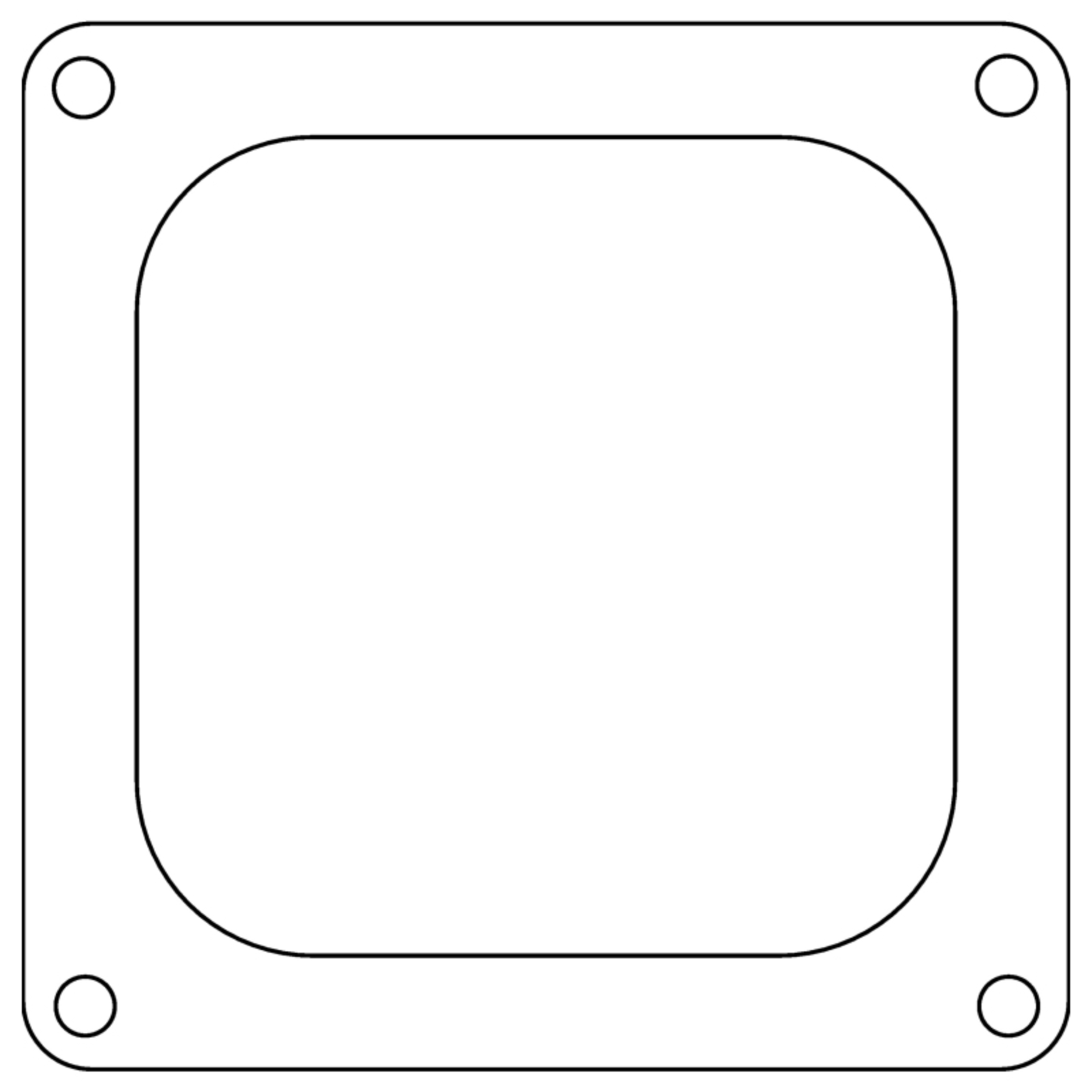 Picture of Cometic Holley 4500 Dominator .047in Fiber Carburetor Gasket - 4.775in x 4.775in - Open Plenum