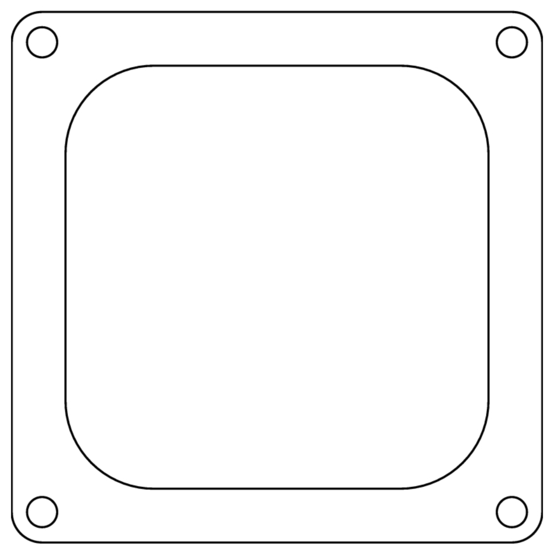 Picture of Cometic Holley 4500 Dominator .060in Fiber Carburetor Gasket - 4.775in x 4.775in - Open Plenum