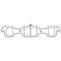 Picture of Cometic Oldsmobile Gen-2 Rocket V8 .064in ArmorCore Exhaust Header Gasket Set