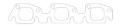 Picture of Cometic Buick Stage II V6 .064in ArmorCore Exhaust Manifold Gasket Set