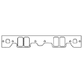 Picture of Cometic Chevy Gen1 Small Block V8 .060in Fiber Intake Mani Gasket Set