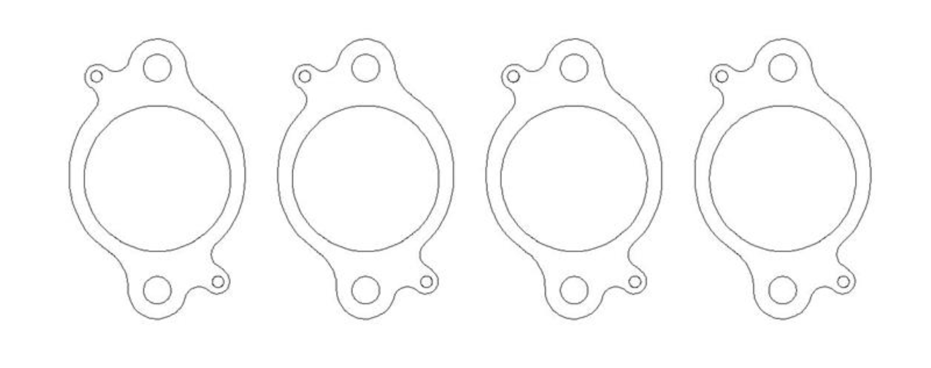 Picture of Cometic GM USAC Midget .030in MLS Exhaust Gasket Set - 4 Pieces