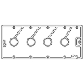 Picture of Cometic Cosworth BD Series .060in AFM Camshaft Housing Gasket