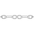 Picture of Cometic Ford Y-Block .064in AM Exhaust Manifold Gasket Set