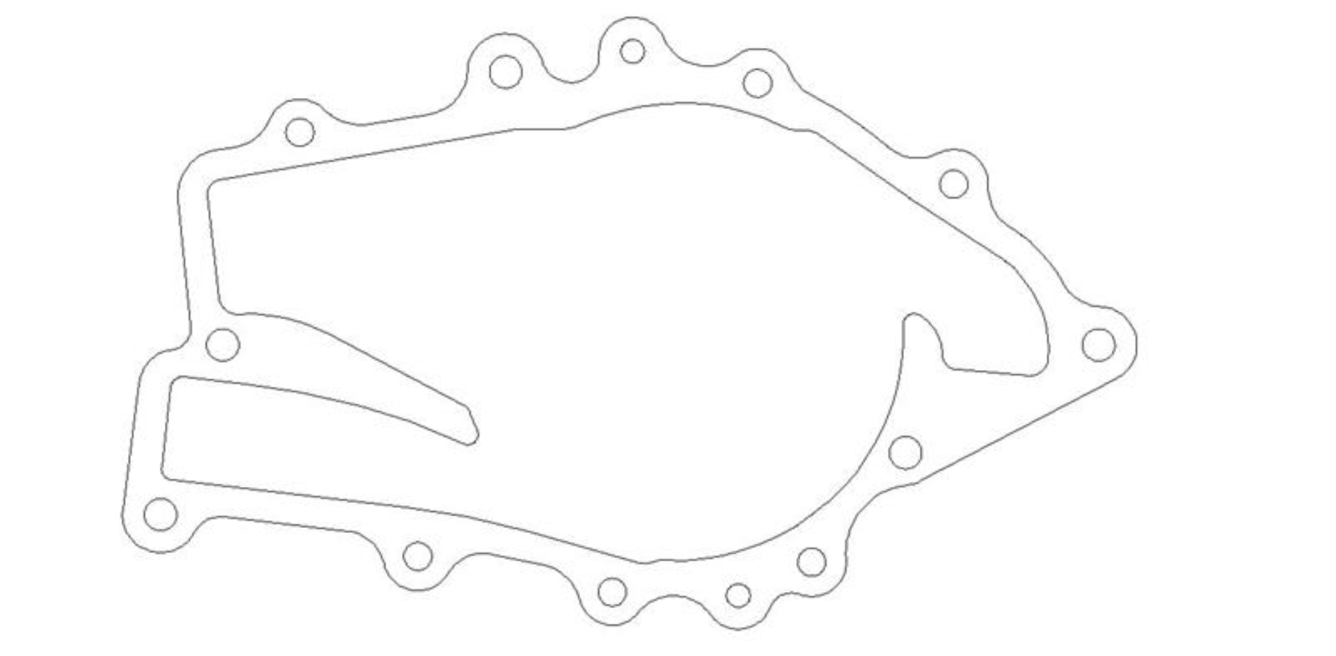Picture of Cometic Buick Big Block V8 .031in Fiber Water Pump Gasket