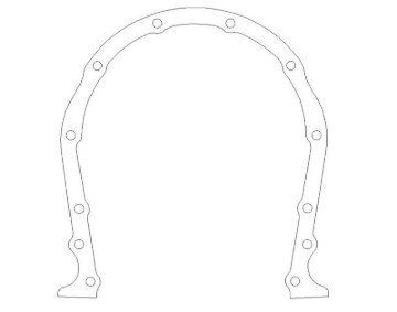 Picture of Cometic Chevrolet Mark-IV GM Gen-V Big Block V8 .031in Fiber Timing Cover Gasket
