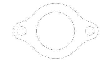 Picture of Cometic Chevrolet Mark-IV GM Gen-V/VI Big Block V8 .047in Fiber Water Outlet Gasket