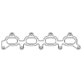 Picture of Cometic Mazda BP-ZE .018in AFM Intake Manifold Gasket