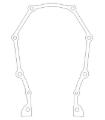 Picture of Cometic Chrysler Gen-2 Hemi .018in AFM Timing Cover Gasket