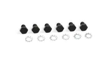 Picture of Cometic Flexplate Bolts 7/16 - 20 x 11/16in - Grade 8 With Black Oxide Finish and Lock Washers