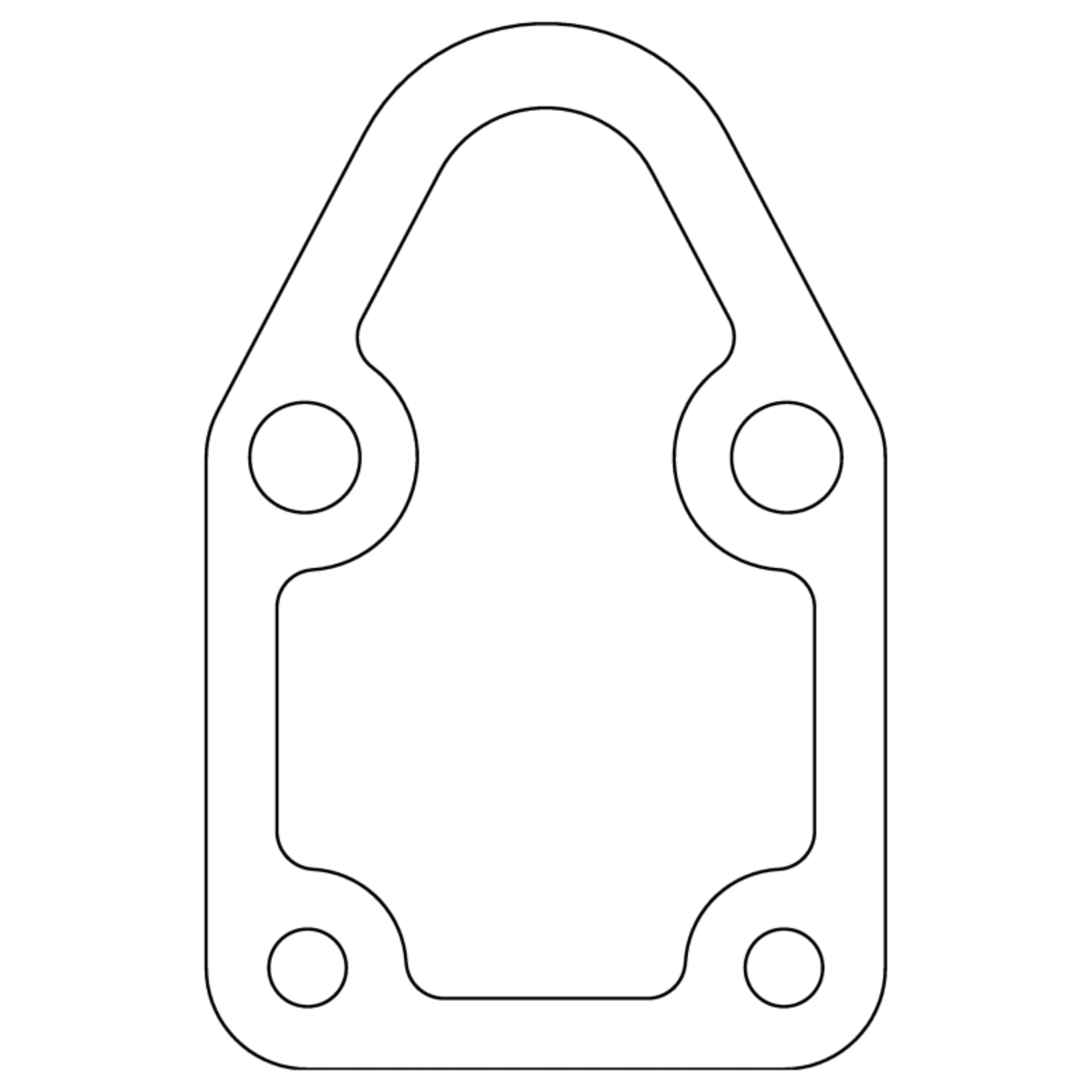 Picture of Cometic Chrysler/Ford/GM Fuel Pump Gasket .031in Fiber - 4 Bolt - 10 Pack