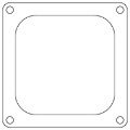 Picture of Cometic Holley 4500 Dominator Carb Gaskets .060in Fiber - Open Plenum - 10 Pack