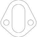 Picture of Cometic Chrysler/Ford/GM Fuel Pump Gaskets .031in Fiber - 2 Bolt - 10 Pack
