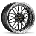 Picture of BBS LM 20x12 5x130 ET72 CB71.6 Diamond Black Wheel w/ Diamond Cut Machined Lip