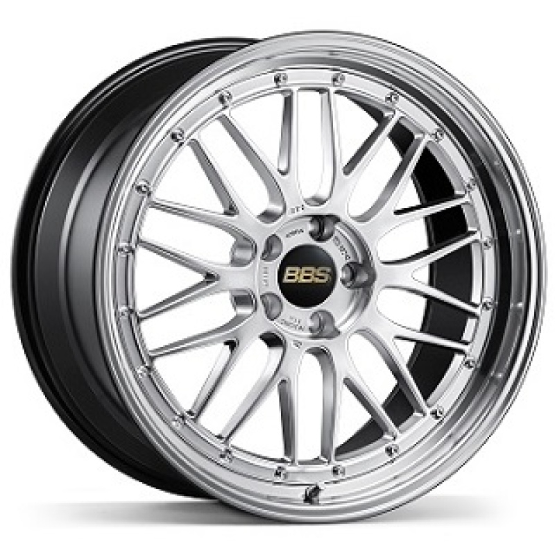 Picture of BBS LM 21x12 5x130 ET64 CB71.6 Diamond Silver Wheel w/ Diamond Cut Machined Lip