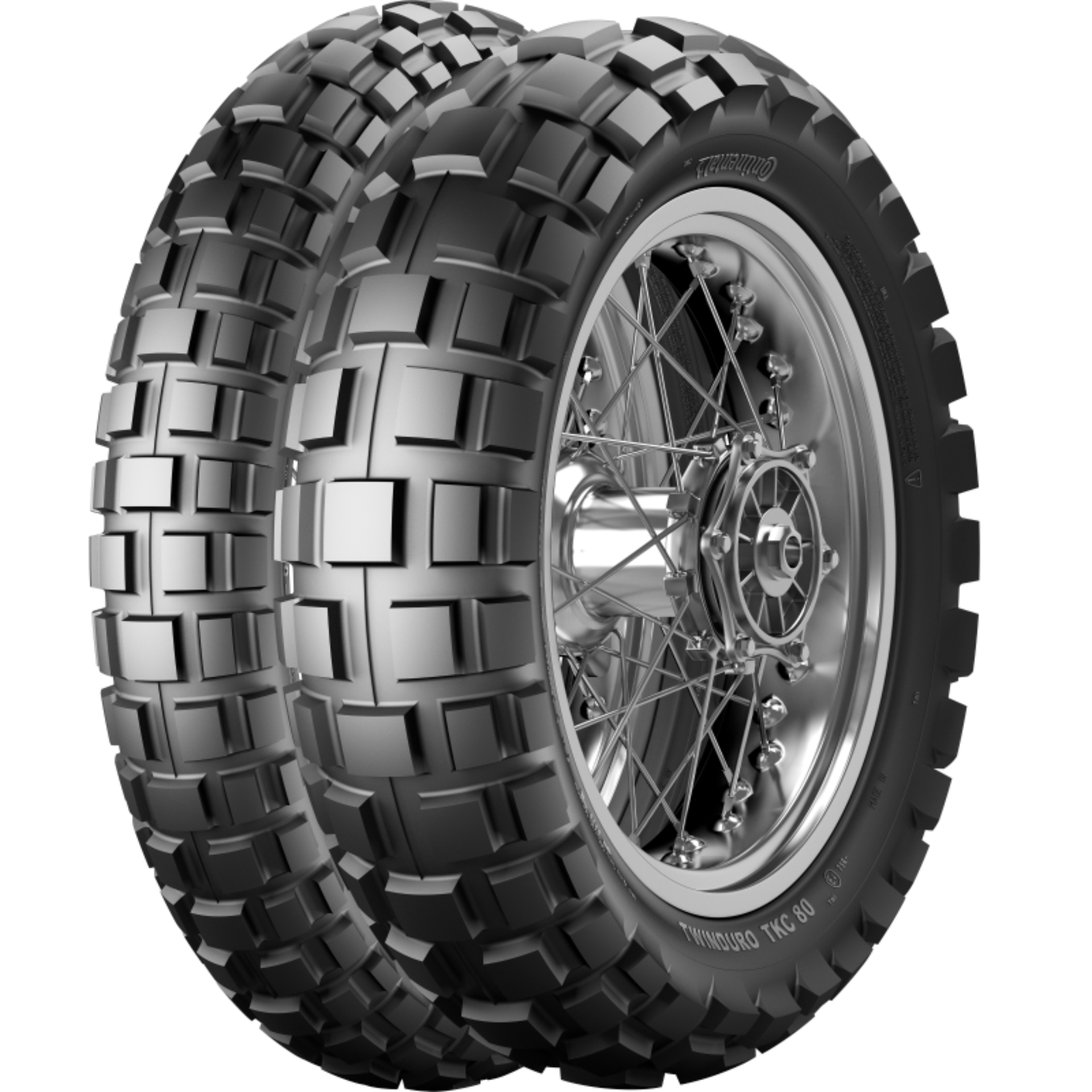 Picture of Continental TKC 80 Twinduro M+S - 90/90-21 M/C 54T TL  Front