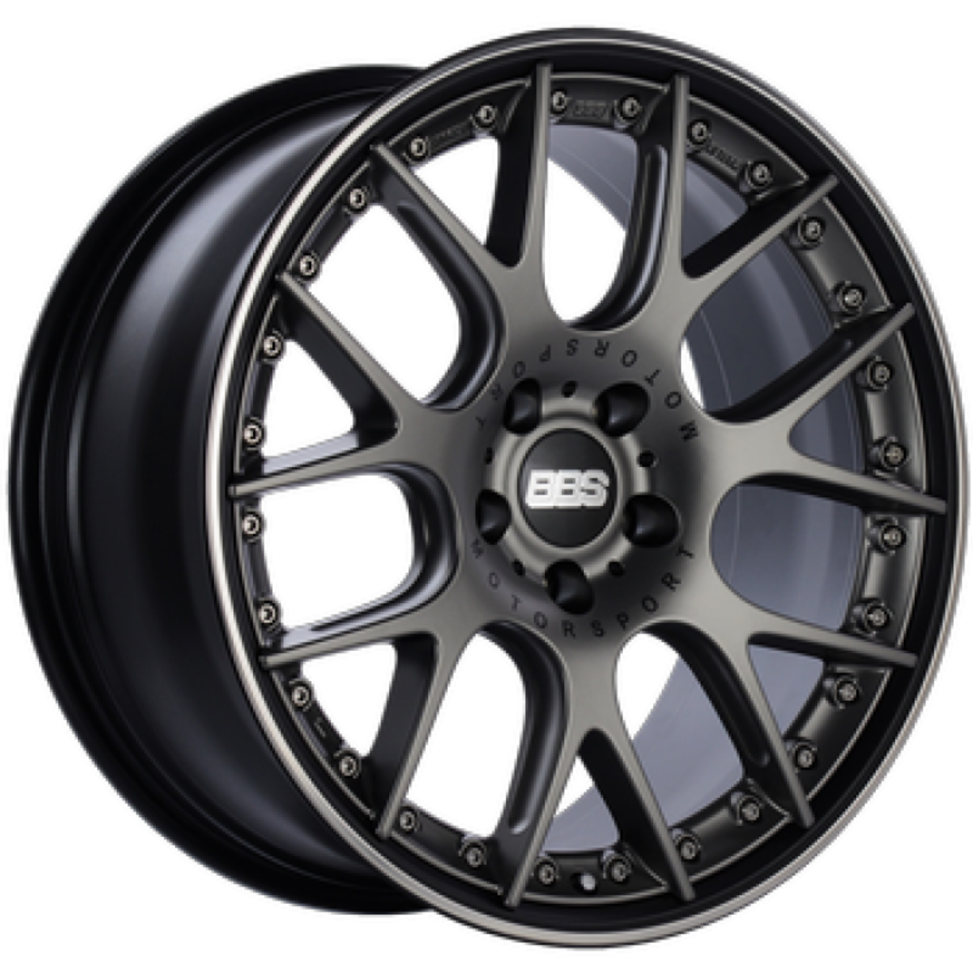 Picture of BBS CH-RII 21x9 5x112 ET32 Satin Black Center Platinum Lip SS Rim Prot Wheel PFS Req w/MS Etching