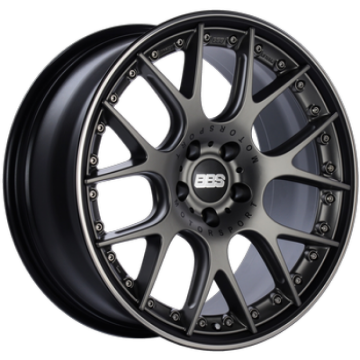 Picture of BBS CH-RII 21x9 5x112 ET32 Satin Black Center Platinum Lip SS Rim Prot Wheel PFS Req w/MS Etching