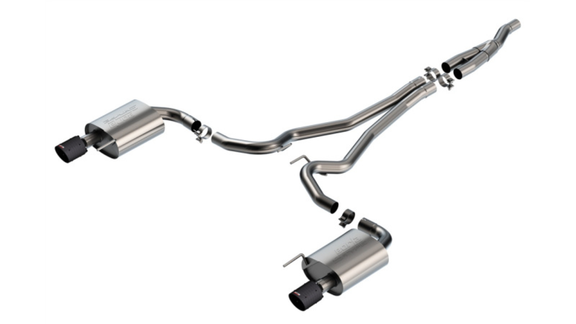 Picture of Borla 2024 Ford Mustang 2.3L Ecoboost 2.50 S-TYPE CFBA Catback Exhaust - Non-Active