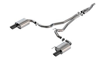 Picture of Borla 2024 Ford Mustang 2.3L Ecoboost 2.50 S-TYPE Black Chrome Catback Exhaust - Non-Active