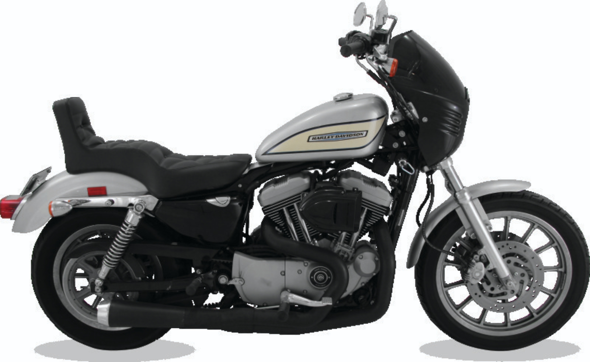 Picture of Mustang 08-21 HD Electra Glide,Rd Glide,Rd King,Str Glide Driver Backrest - Black w/ Blue Stitching