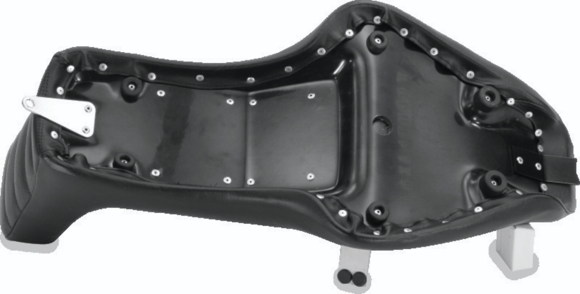Picture of Mustang 08-21 HD Electra Glide,Rd Glide,Rd King,Str Glide Driver Backrest - Black w/ Grey Stitching