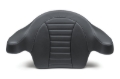 Picture of Mustang 14-21 HD FL Touring Extended Arm Wrap-Around Backrest Deluxe - Black w/Grey Stitching