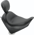 Picture of Mustang 14-23 HD FL Touring Saddlebag Lid Covers (Pair) Deluxe - Black w/ Red Stitching