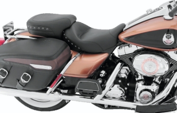Picture of Mustang 08-24 HD FL Touring Double Diamond Squareback 1PC Seat - Black