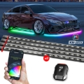 Picture of XK Glow XKmax RGBW 8pc Addressable Car Underglow Kit Universal Fitment for 12v