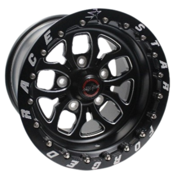 Picture of Race Star 64 Pro Forged Wicked 15x11 Lug Mount Black Anodized/Machined 5x135BC 6.50BS