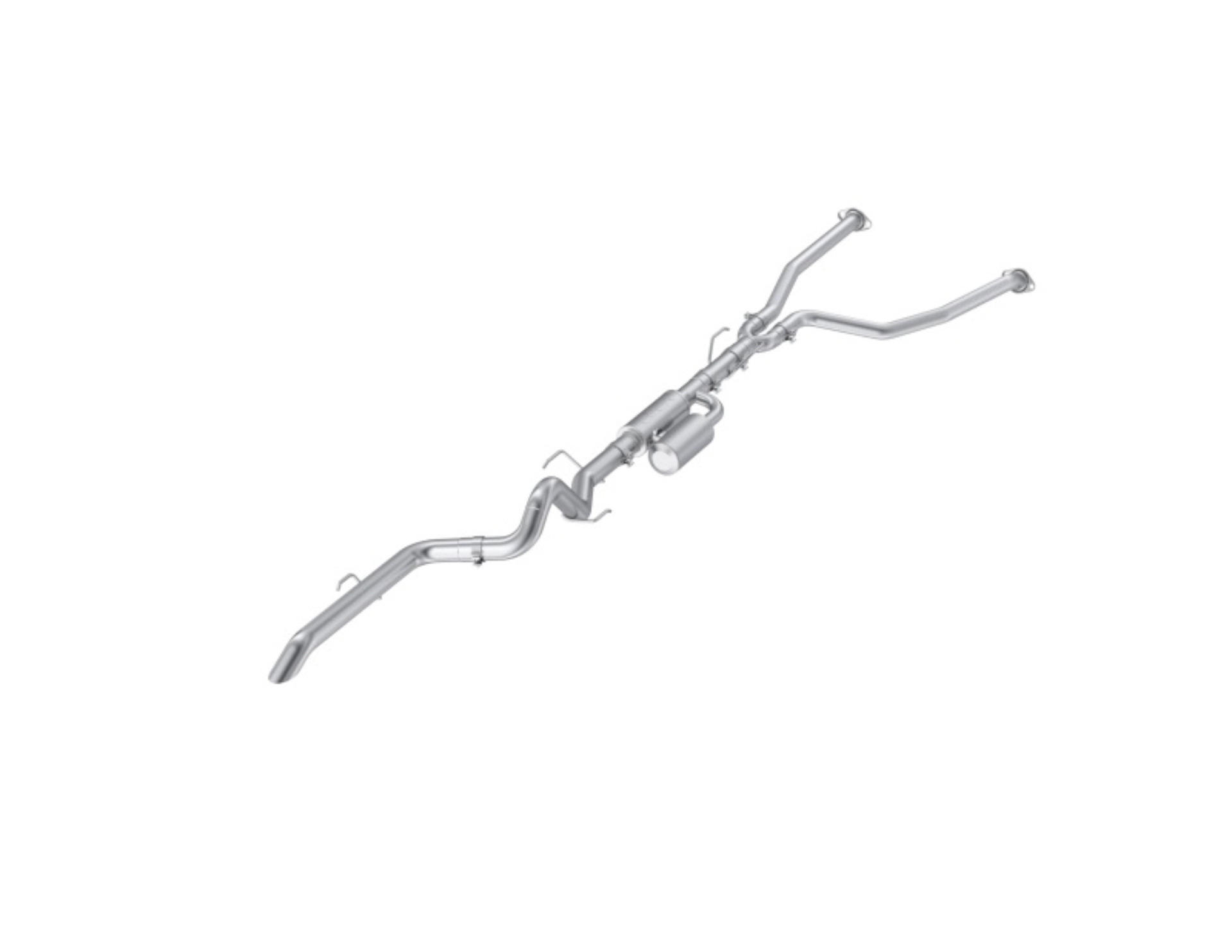 Picture of MBRP 22-25 Toyota Tundra 3.4L 3in Cat Back Single Rear Turn Down - Aluminized Steel