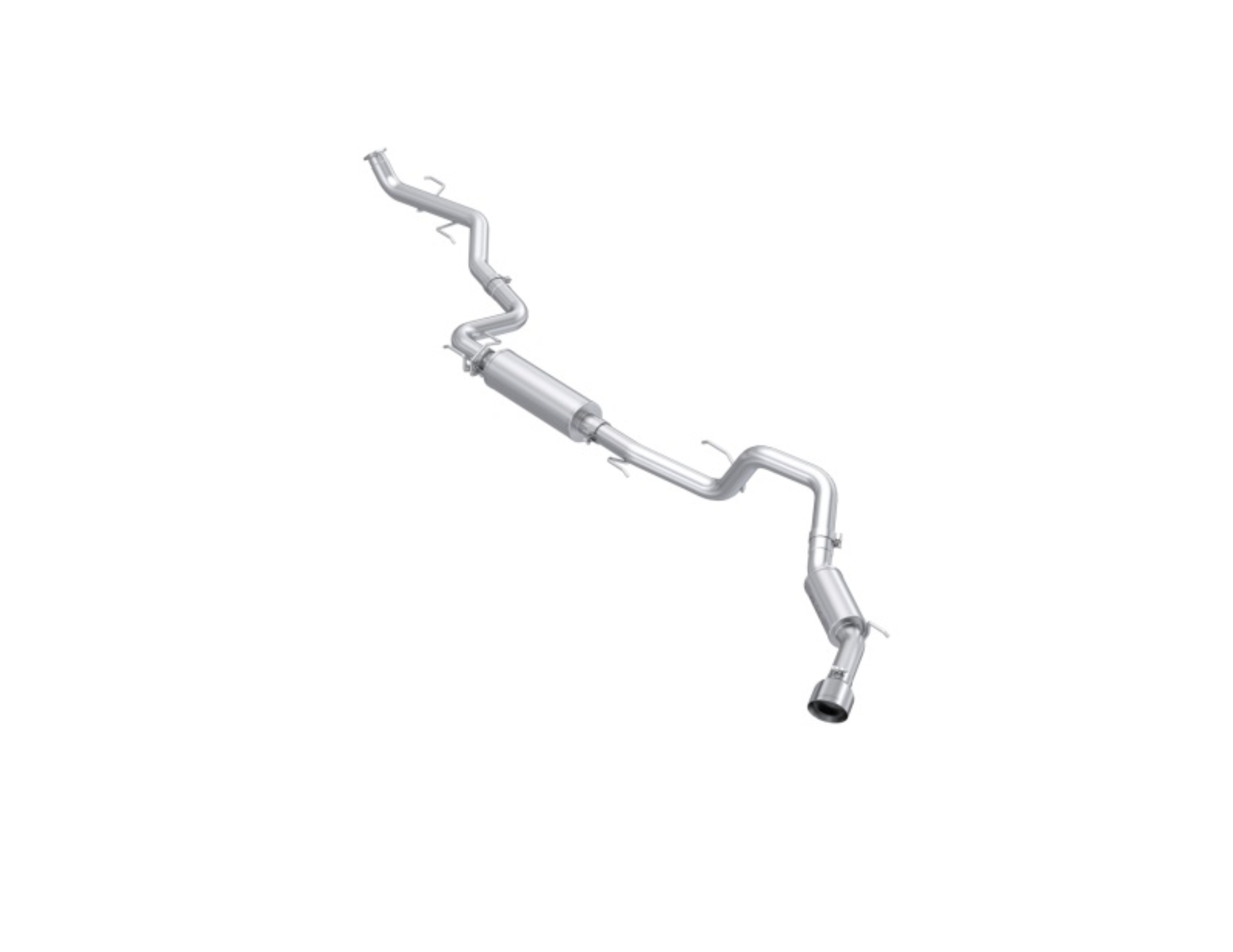 Picture of MBRP 2024 Toyota Tacoma T304 Stainless Steel 3in Cat-Back Single Side Exit