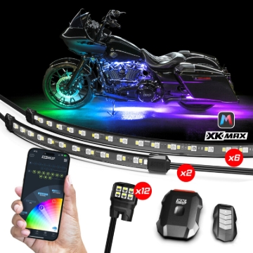 Picture of XK Glow XKmax RGBW 20pc addressable Motorcycle Underglow Light Kit