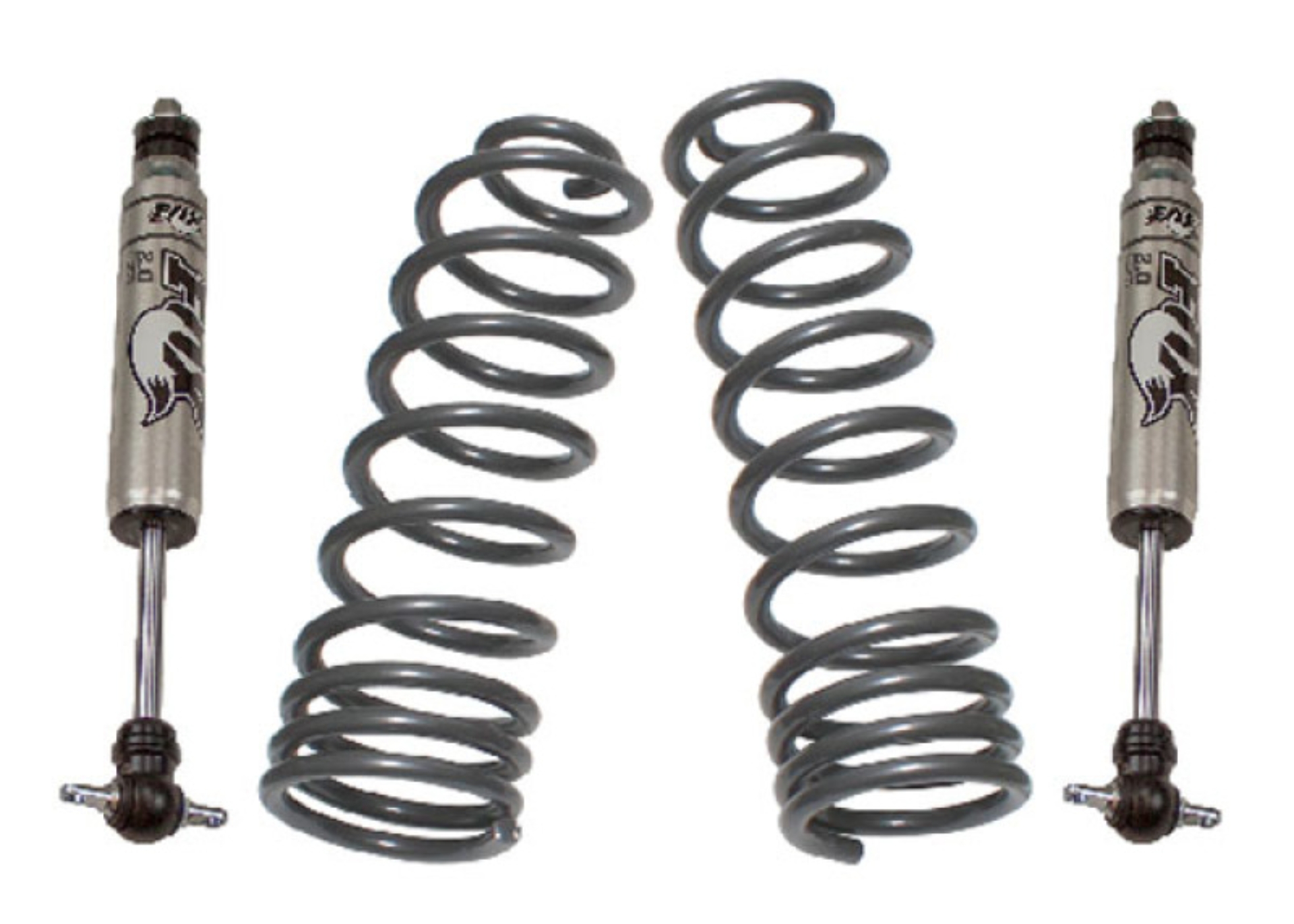 Picture of MaxTrac 02-08 Dodge RAM 1500 4.7L 2.5in Front Lift Coils w/ Fox Shocks