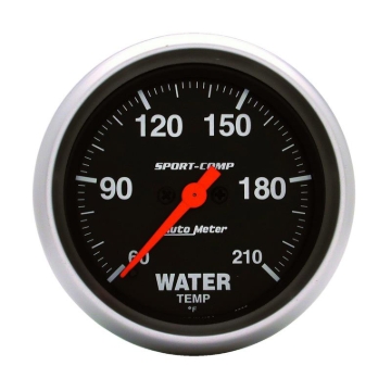 Picture of Autometer Sport-Comp 2-5/8in Water Temperature 60-210 Degrees F Stepper Motor Gauge