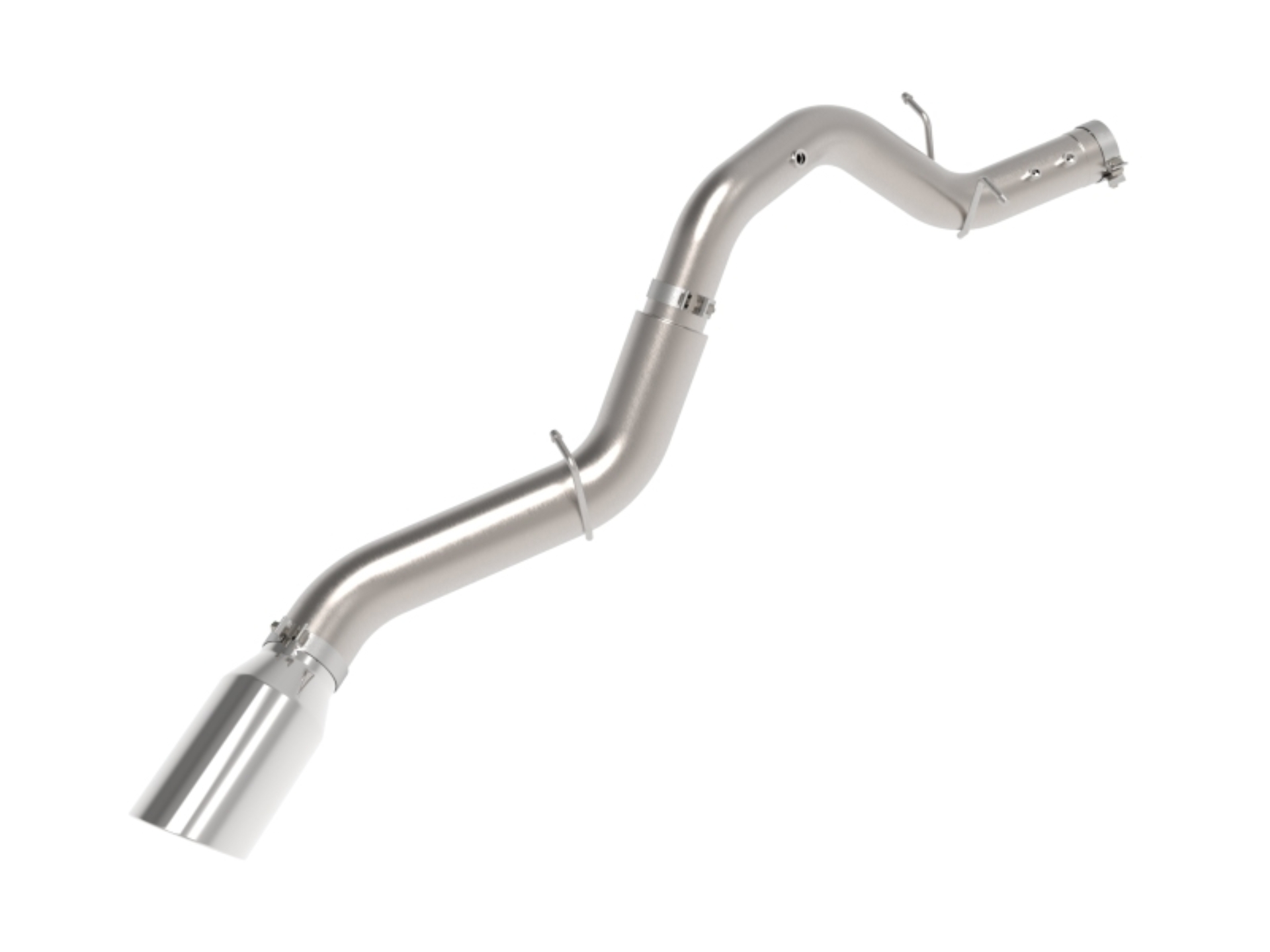 Picture of aFe Large Bore-HD 5in 409SS DPF-Back Exhaust System w/Pol Tip 24-25 GM Diesel Trucks V8-6.6L(td) L5P