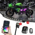 Picture of XK Glow XKmax RGBW 8pc Addressable Motorcycle Underglow Light Kit