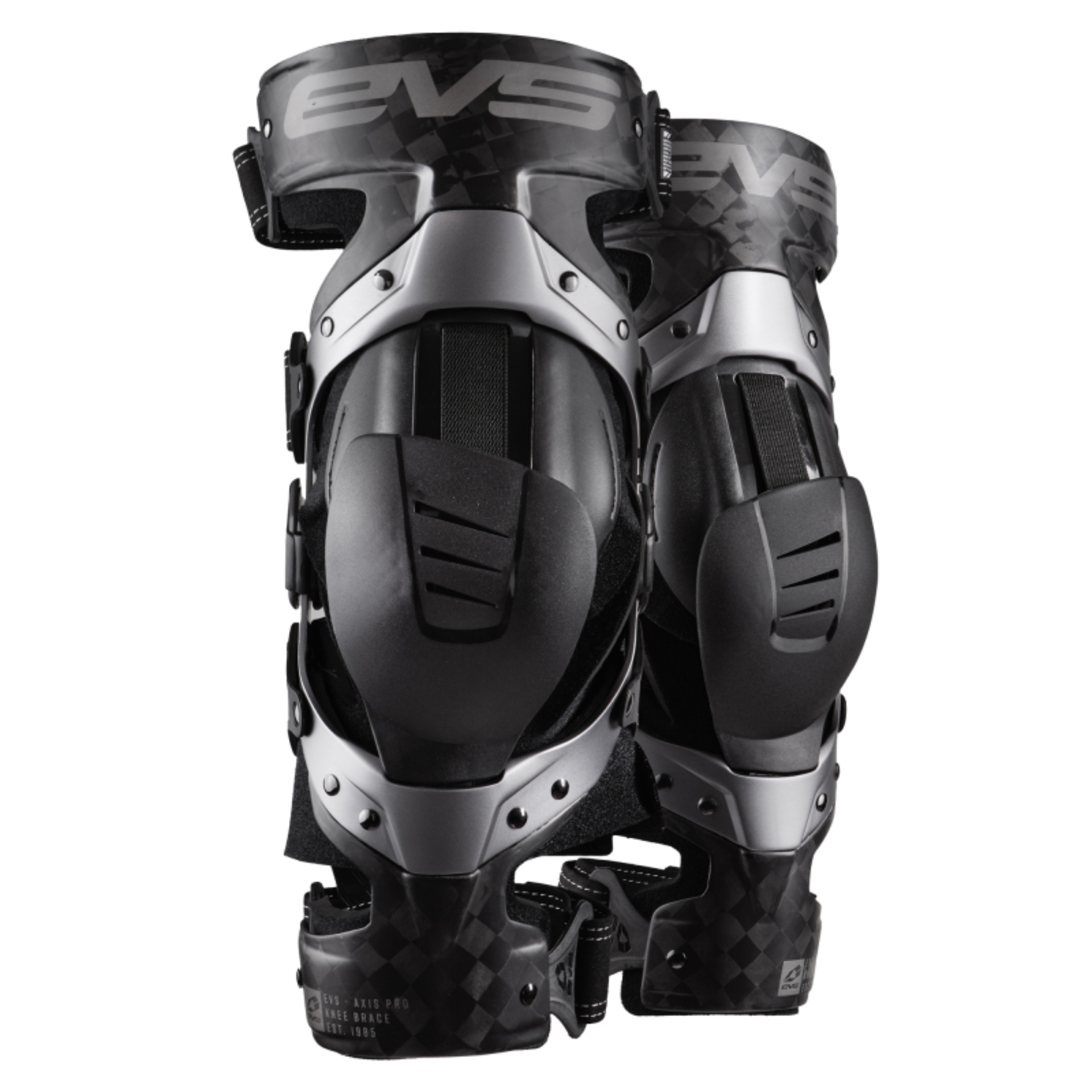 Picture of EVS Axis Pro Knee Brace Pair Black/Grey - Medium