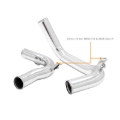 Picture of Mishimoto 22+ Volkswagen GTI MK8 (MQB) Intercooler Pipe Kit Polished