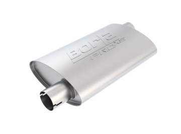 Picture of Borla Universal Pro-XS Oval 2.25in Inlet / Outlet Offset Notched Muffler