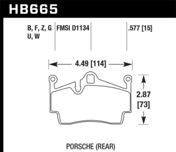 Picture of Hawk 13-16 Porsche 911 Rear HPS 5.0 Brake Pads