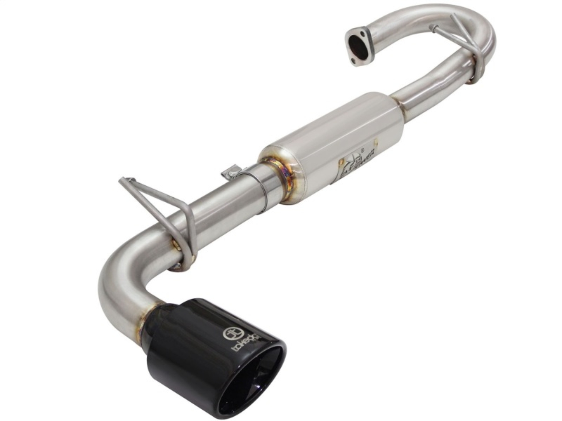 Picture of aFe Takeda 11-16 Scion TC 2.5L 2 1/4-2 1/2in Stainless Steel Axle-Back Exhaust w/Black Tip