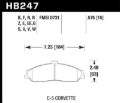 Picture of Hawk 97-13 Chevy Corvette Performance HT-10 Compound Front Brake Pads