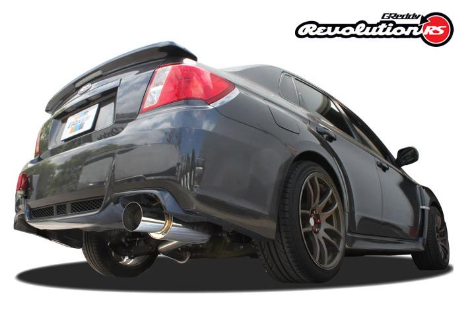 Picture of GReddy 11-14 Subaru WRX/STI (Sedan) 76mm Single Side Cat-Back Revolution RS Exhaust